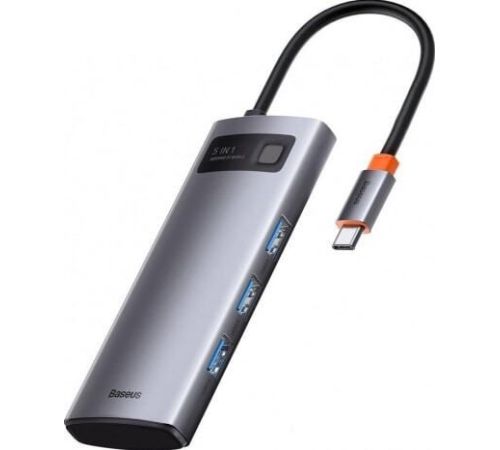 USB-хаб Baseus Metal Gleam Series Multifunctional HUB Type-C Hub Docking Station CAHUB-CX0G