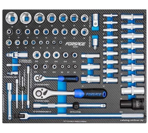 Набор трещотка с головками FORSAGE F-K4701 70 предметов