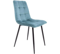 Стул AksHome Dallas 76331 велюр, бирюзовый/черный