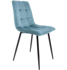 Стул AksHome Dallas 76331 велюр, бирюзовый/черный