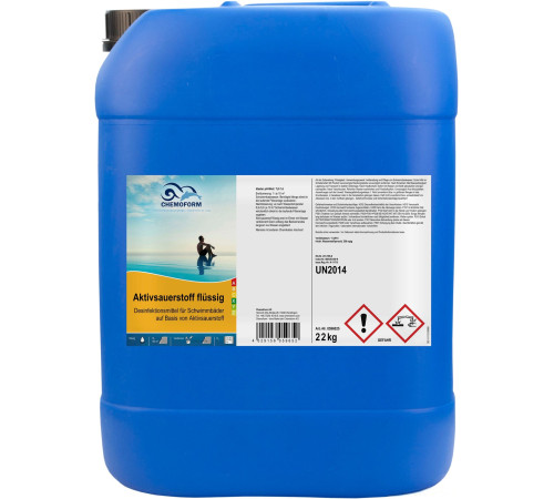 Химия для бассейна Chemoform Активный кислород жидкий 22 кг