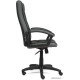 Офисное кресло TetChair Trendy иск. кожа/ткань, черный/серый
