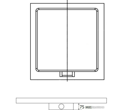 Душевой поддон RGW STA-01W 90x90