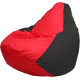 Кресло-мешок Flagman Груша Макси Г2.1-232 черный/красный