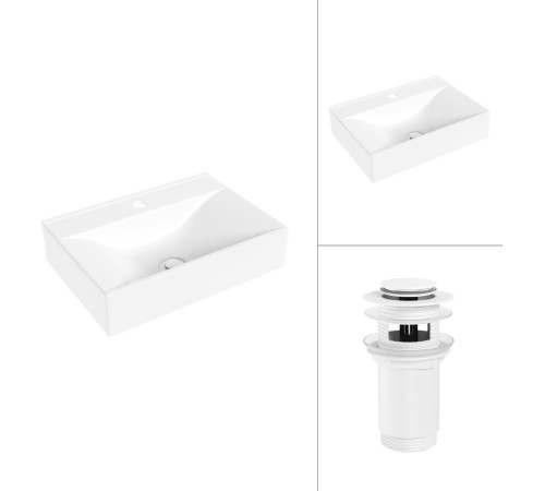 Умывальник Lauter 21887B + клапан 21190W