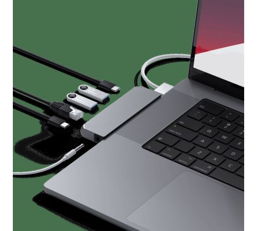 Док-станция Satechi Pro Hub Mini ST-UCPHMIM серый космос
