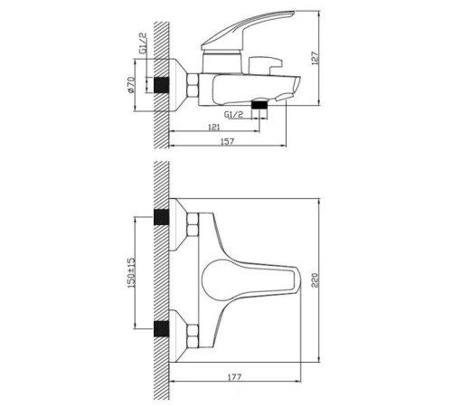 Смеситель Diadonna D80-330102