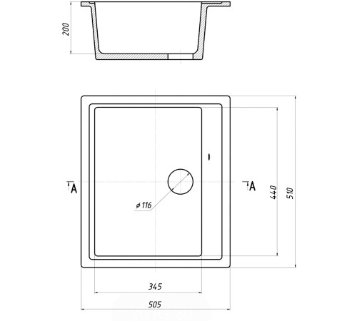 Кухонная мойка Gerhans A11 черный