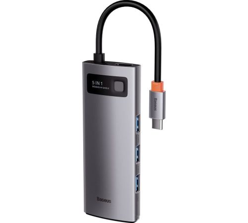 USB-хаб Baseus Metal Gleam Series Multifunctional HUB Type-C Hub Docking Station CAHUB-CX0G