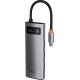 USB-хаб Baseus Metal Gleam Series Multifunctional HUB Type-C Hub Docking Station CAHUB-CX0G