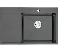 Кухонная мойка Gerhans K37851B-R правая, графит