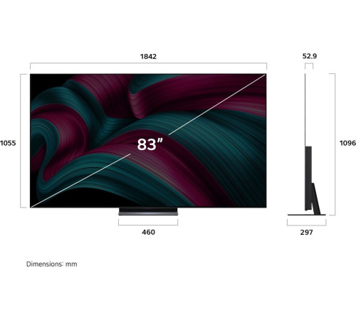 OLED телевизор LG OLED evo AI C5 OLED83C5RLA