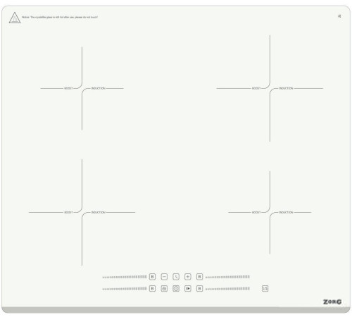 Варочная панель ZorG INO61 белый
