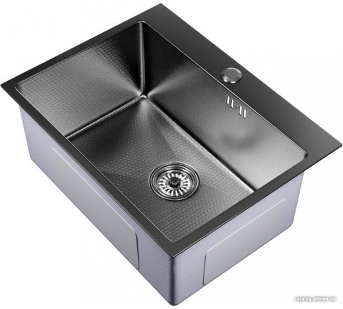Кухонная мойка Mixline Pro 552933 черный графит, с сифоном