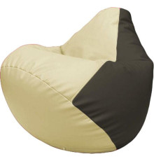 Кресло-мешок Flagman Груша Макси Г2.3-1016 светло-бежевый/черный