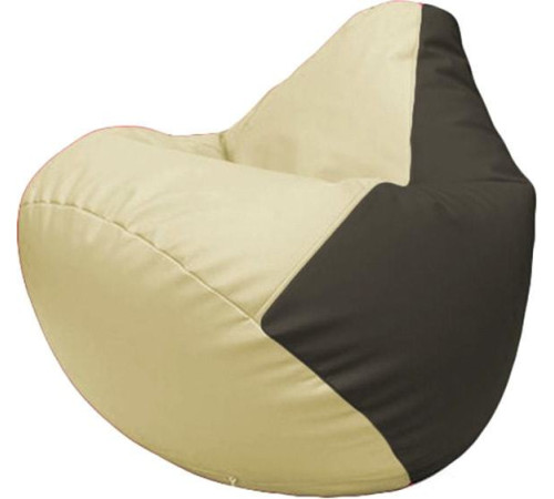 Кресло-мешок Flagman Груша Макси Г2.3-1016 светло-бежевый/черный