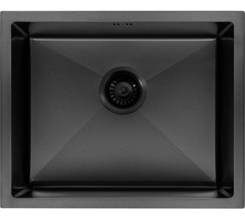 Кухонная мойка ARFEKA ECO AR 550*450 BLACK PVD NANO DECOR VOLCANIC ROCK