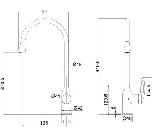 Смеситель Ekko E4064-7
