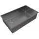 Кухонная мойка Paulmark Next-Skew 74-L UNI PM887444-L-GM вороненая сталь