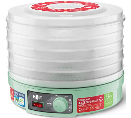 Сушилка для овощей и фруктов Holt HT-FD-002 бирюзовый