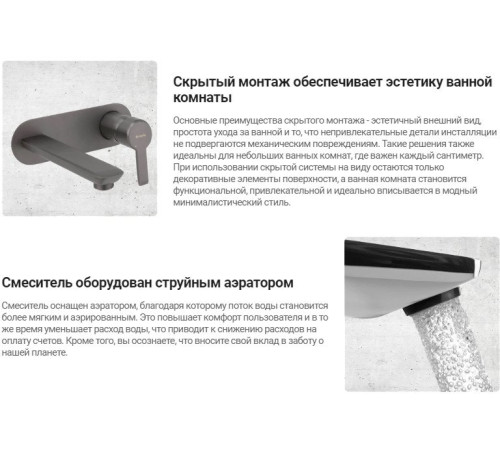 Смеситель Deante Alpinia Nero BGA N55L