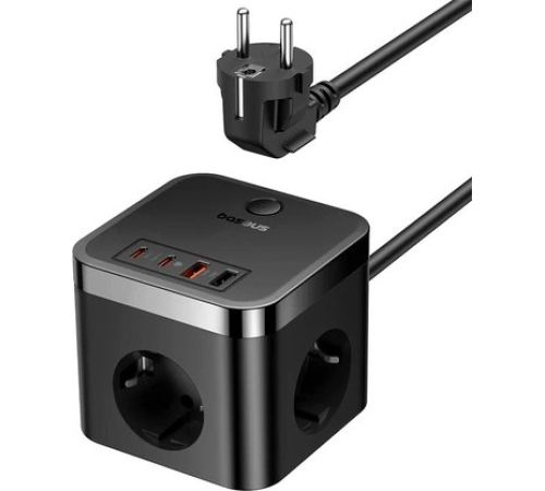 Сетевое зарядное Baseus PowerCombo Cube Power Strip 3AC+2U+2C 30W E00066400117-00