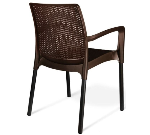 Стул Sheffilton SHT-S68 коричневый/черный муар