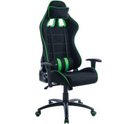 Игровое геймерское кресло Helmi Target HL-G08 306179 черный/зеленый