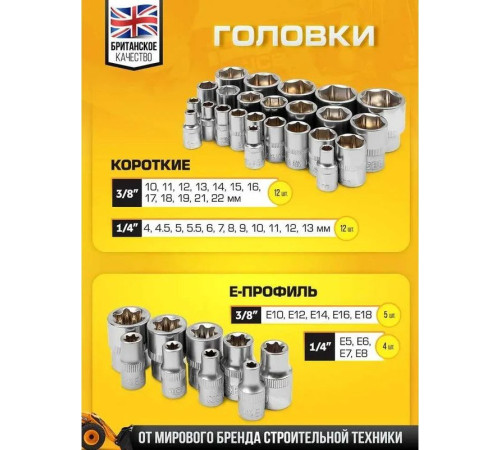 Универсальный набор инструментов JCB 41082-5DS 59719