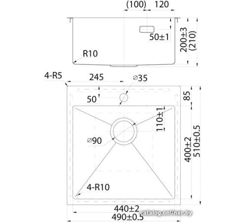 Кухонная мойка IDDIS Haze HAZ49S0i77
