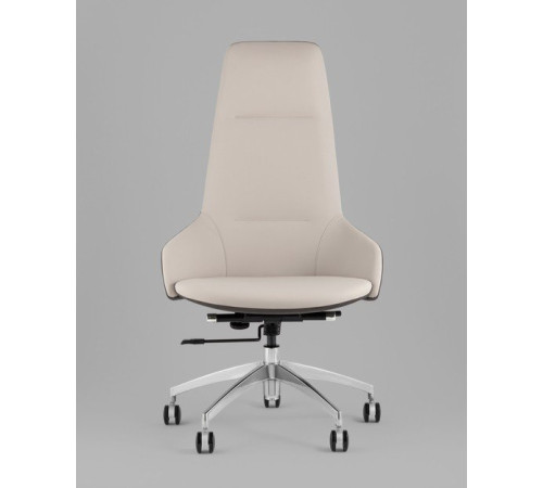Офисное кресло TopChairs Soulo A308 8371-12/1 бежевый/серый