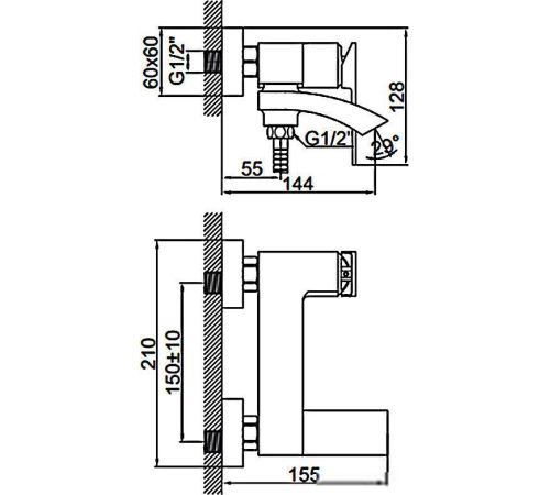 Смеситель Ledeme L3178U