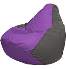 Кресло-мешок Flagman Груша Мега XXXL Г3.1-103 сиреневый/темно-серый