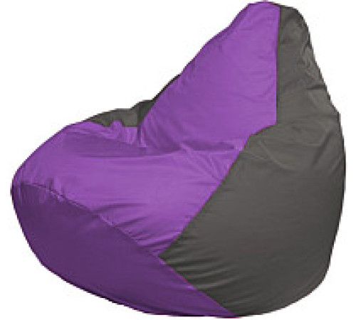 Кресло-мешок Flagman Груша Мега XXXL Г3.1-103 сиреневый/темно-серый