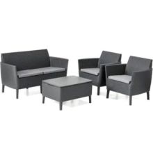 Набор садовой мебели Keter Salemo 2-Sofa Set 253220 графит