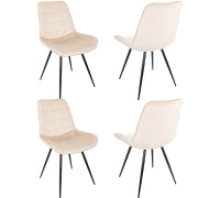 Стул Бюрократ CH-K2 4 шт бежевый Holland 06/черный