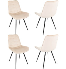 Стул Бюрократ CH-K2 4 шт бежевый Holland 06/черный