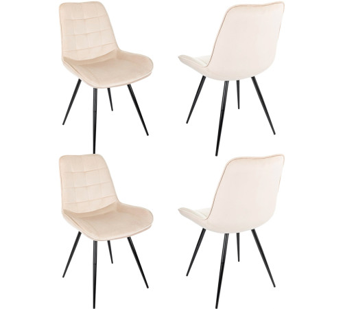 Стул Бюрократ CH-K2 4 шт бежевый Holland 06/черный