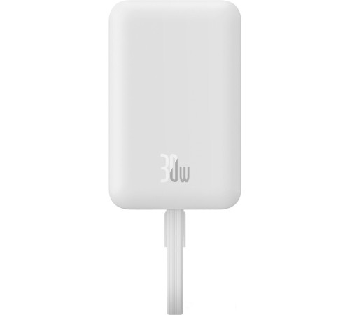 Внешний аккумулятор Baseus Magnetic Fast Charge Power Bank Type-C Edition 30W 10000mAh белый