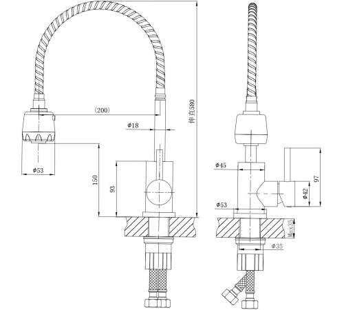 Смеситель Ekko E42304-8