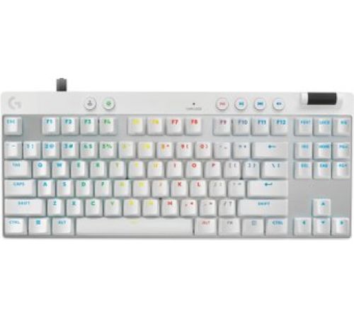 Клавиатура Logitech G Pro X TKL Rapid 920-013244 белый, нет кириллицы