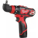 Дрель-шуруповерт Milwaukee M12 BDDXKIT-202C 4933447836 с 2-мя АКБ, кейс