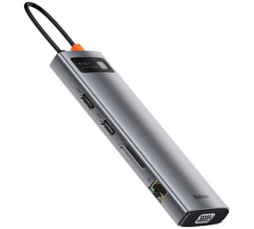Док-станция Baseus Metal Gleam Series 11-in-1 Multifunctional HUB Type-C Hub Docking Station CAHUB-CT0G