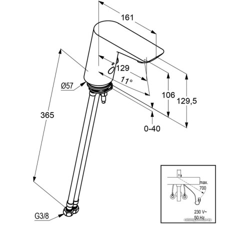 Смеситель Kludi Balance 5220091 белый/хром