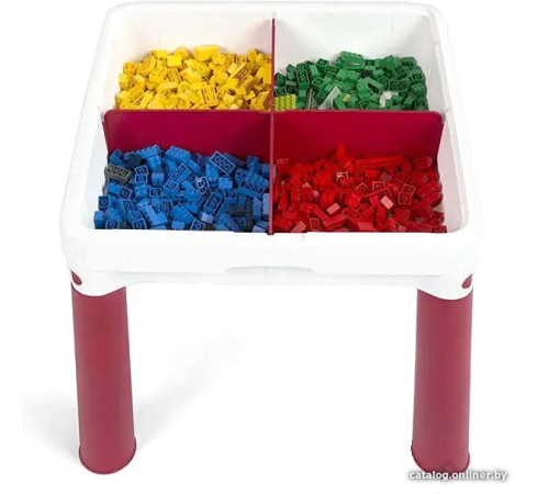 Игровой стол Keter Construction Play Table 227497 красный/синий
