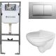 Унитаз подвесной Керамин Санти R Slim МЛ Комфорт c кнопкой K5236-К-EEA4