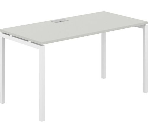 Офисный стол Norden 140х70х75 SG.205.SH.44.WH белый/серый бархат