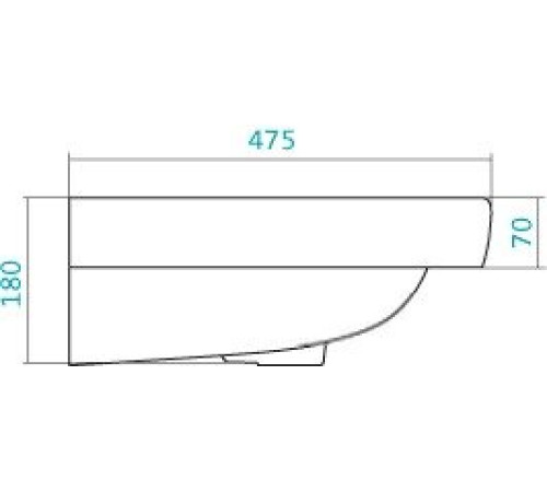 Умывальник Santek Тигода-55 55x47.5 [1.WH30.2.126]