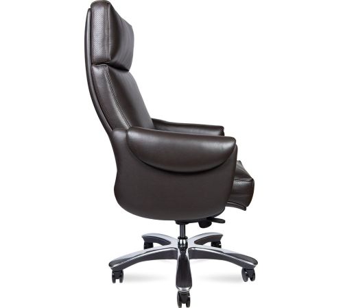 Офисное кресло Norden Ritz A 2108 brown leather кожа коричневый/алюминиевая крестовина
