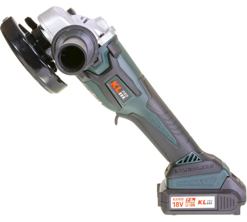 Угловая шлифмашина KLPRO KLAT18B-20 с 2-мя АКБ, сумка